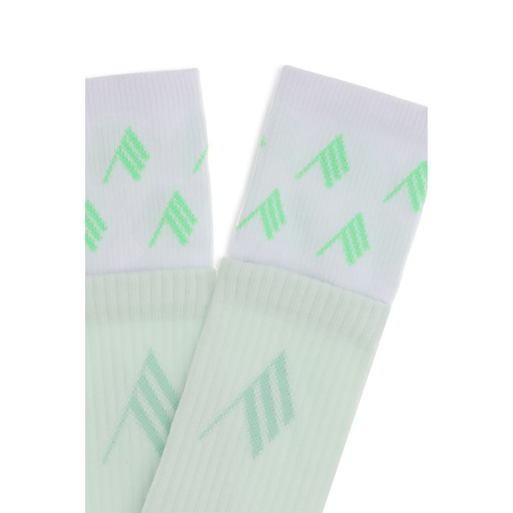 The Attico Green Cotton Socks - Style Meets Comfort