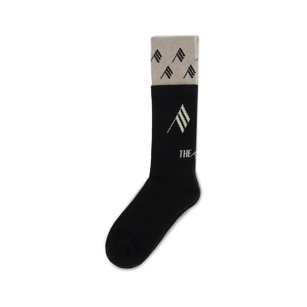 The Attico Black Cotton Socks - Comfort Meets Style