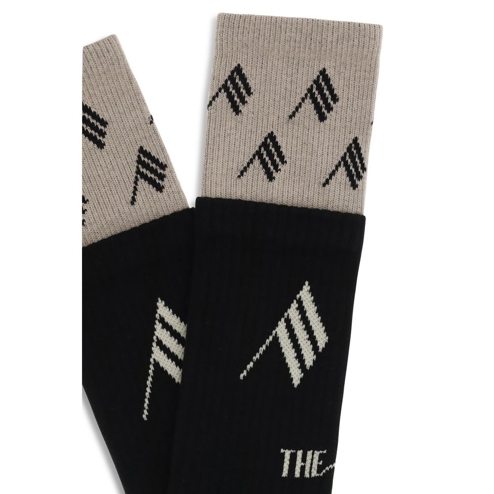 The Attico Black Cotton Socks - Comfort Meets Style