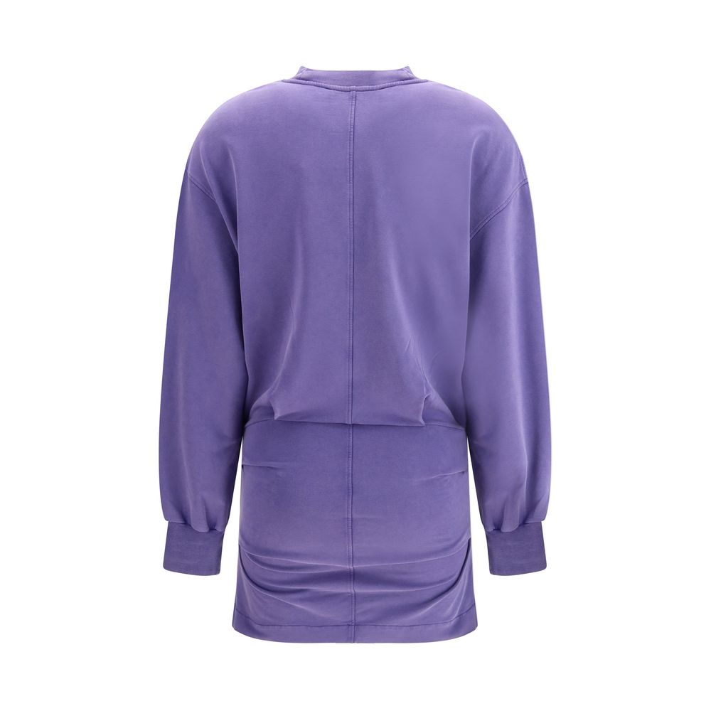 Robe Mini en Coton Violet The Attico - Élégance Décontractée pour Femmes
