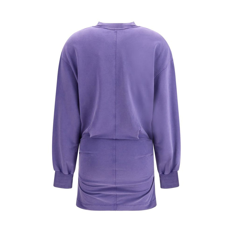 Robe Mini en Coton Violet The Attico - Élégance Décontractée pour Femmes