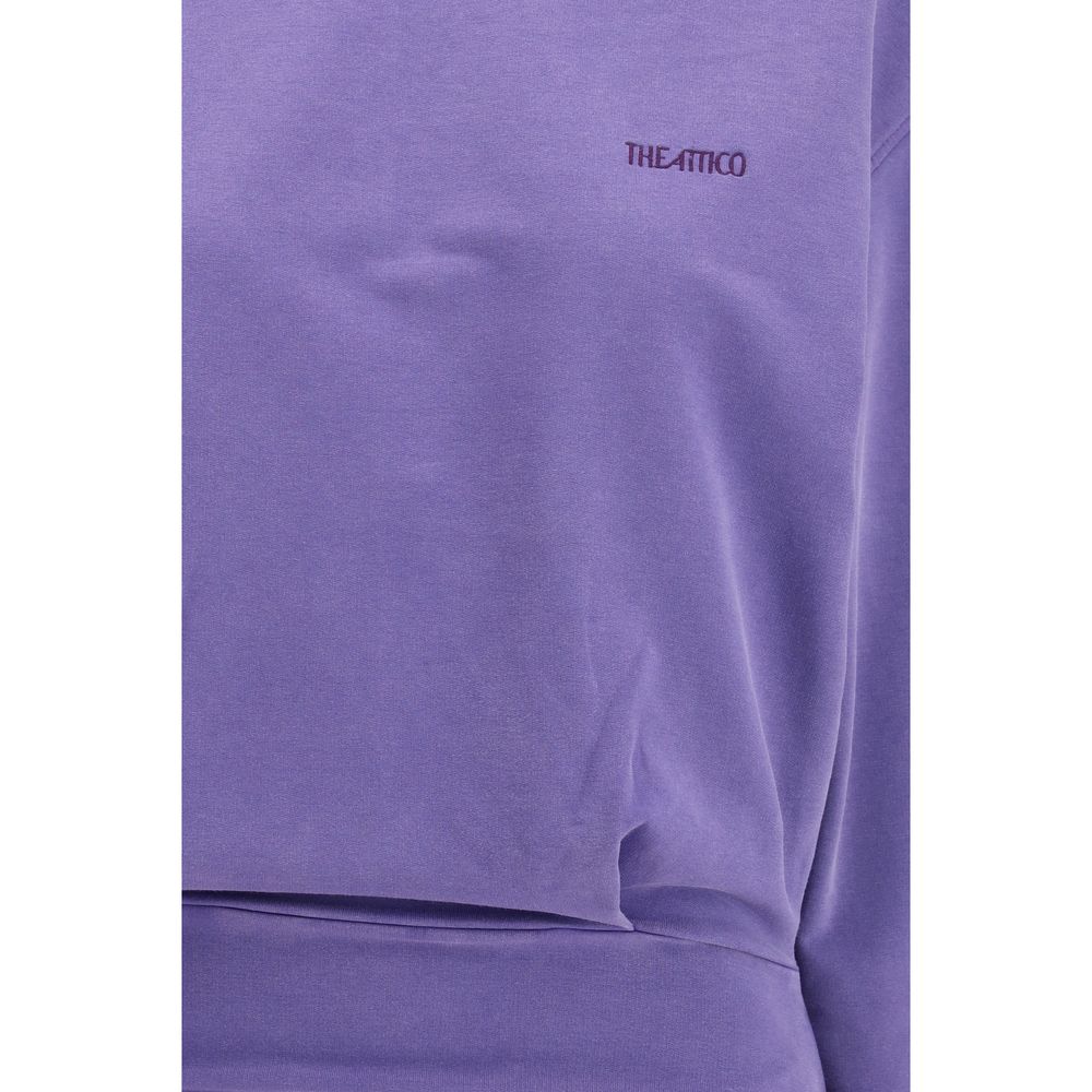Robe Mini en Coton Violet The Attico - Élégance Décontractée pour Femmes