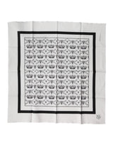 Foulard carré en coton Dolce &amp; Gabbana White Crown pour homme