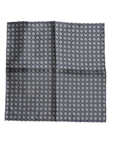Foulard carré en soie à motifs bleus Dolce &amp; Gabbana 