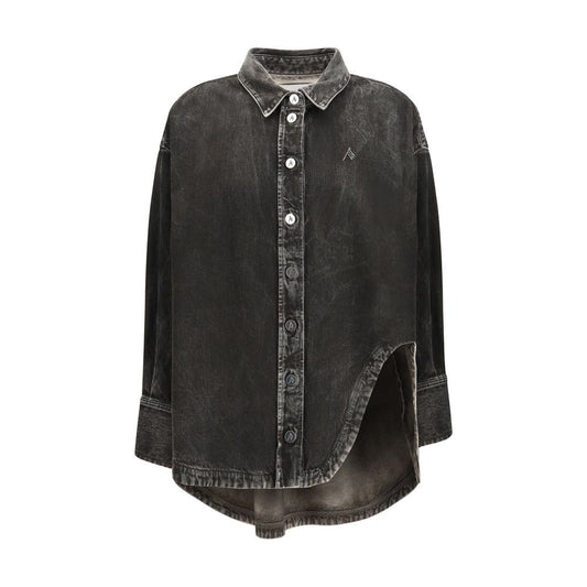The Attico Black Denim Shirt - Oversized Elegance