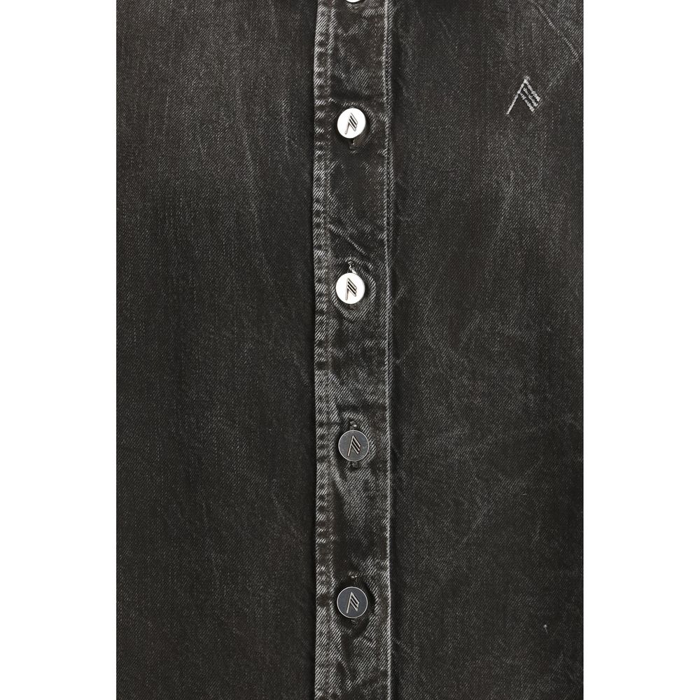 The Attico Black Denim Shirt - Oversized Elegance