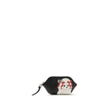Ganni Black Polyester Wallet - Bou Coin Purse with Poodle Design