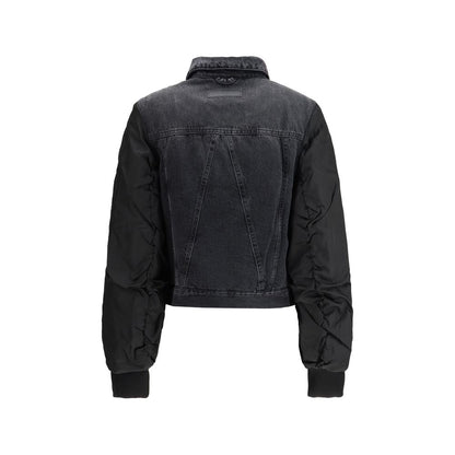 Veste en jean Ganni en coton noir