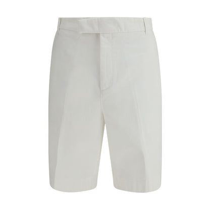 Thom Browne Witte Polyester Bermuda Shorts