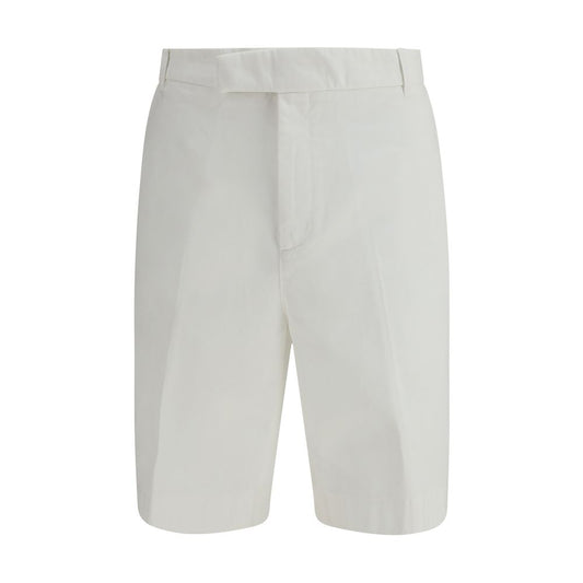 Thom Browne Witte Polyester Bermuda Shorts