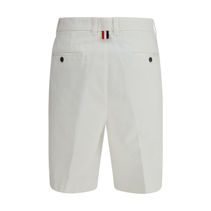 Thom Browne Witte Polyester Bermuda Shorts