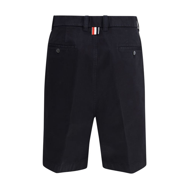 Thom Browne Blue Polyester Bermuda Shorts - SS26