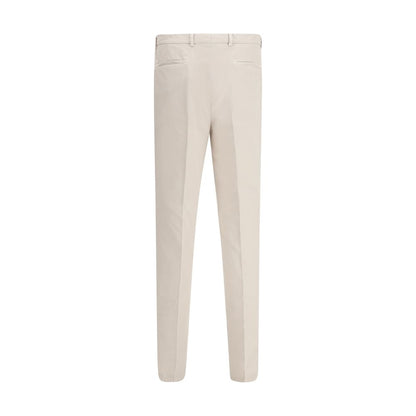 Brunello Cucinelli Crèmekleurige Katoenen Casual Broek