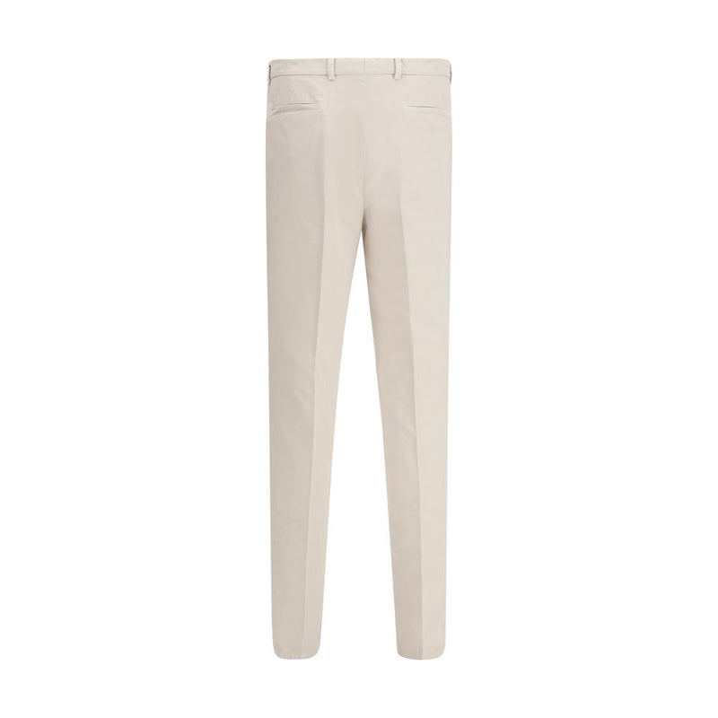 Brunello Cucinelli Crèmekleurige Katoenen Casual Broek