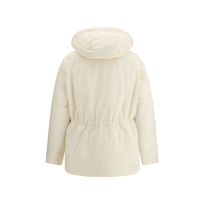 LAMINAR White Polyester Parka
