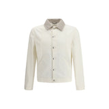 Brunello Cucinelli Veste en Denim Blanc en Coton