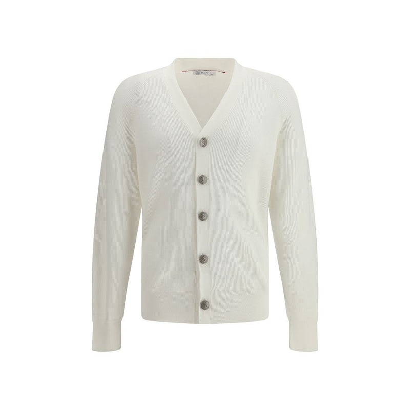 Brunello Cucinelli wit katoenen vest