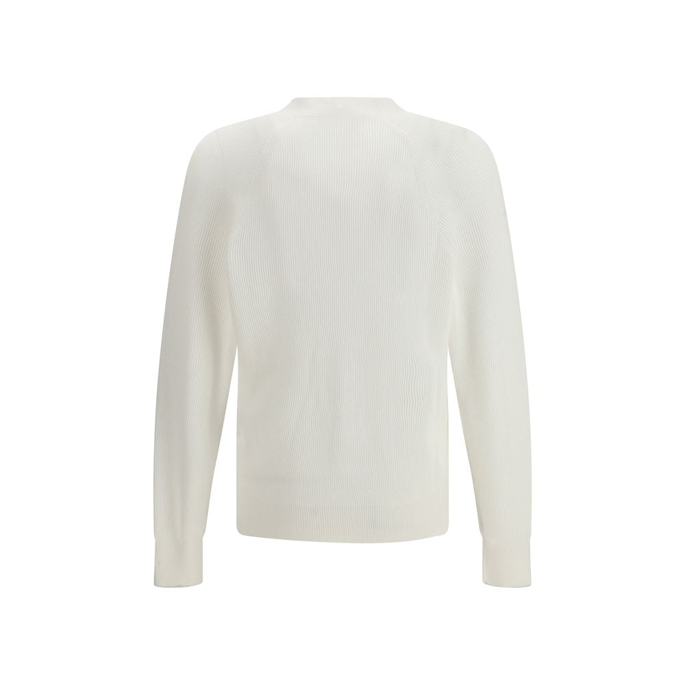 Brunello Cucinelli Cardigan en Coton Blanc