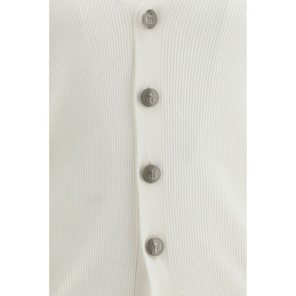 Brunello Cucinelli wit katoenen vest