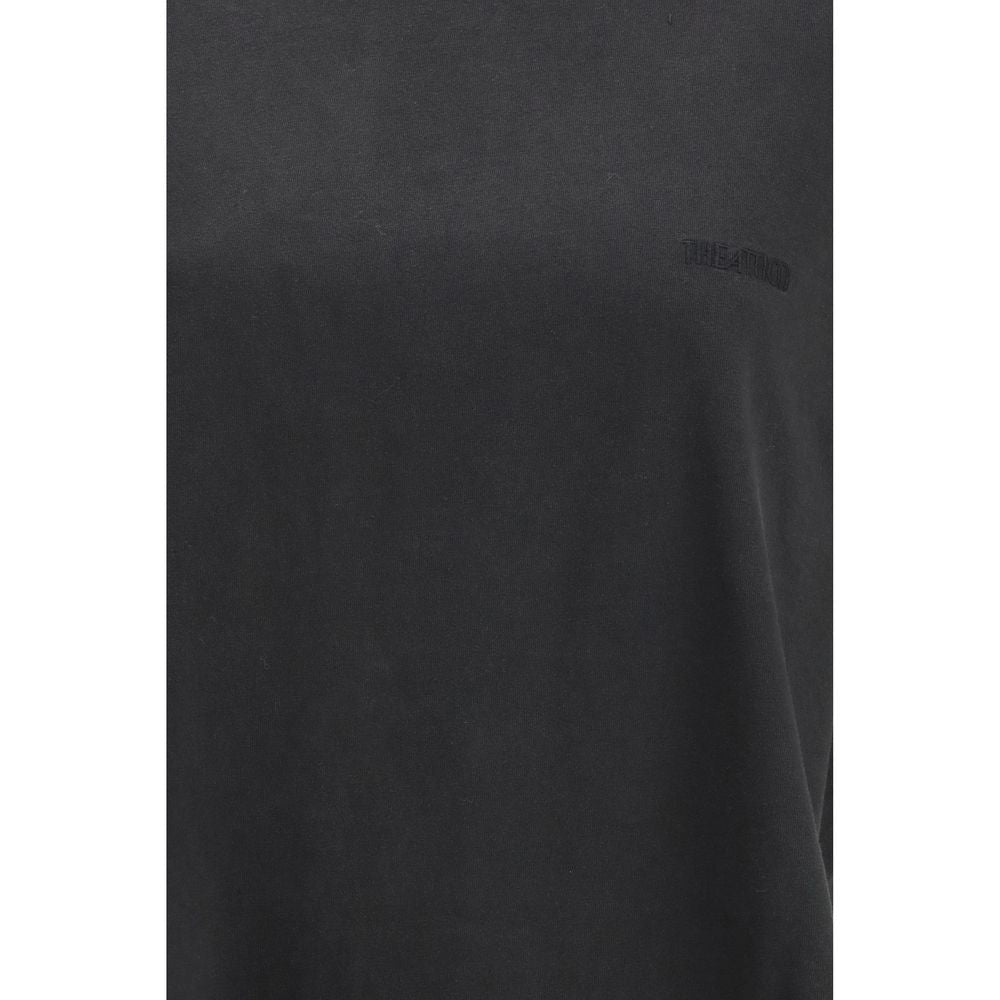 The Attico Black Cotton T-Shirt - Oversized Fit