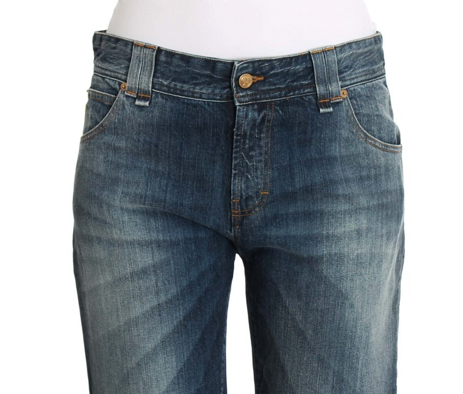 Jean en Denim Stretch Relaxed Fit John Galliano Blue Wash