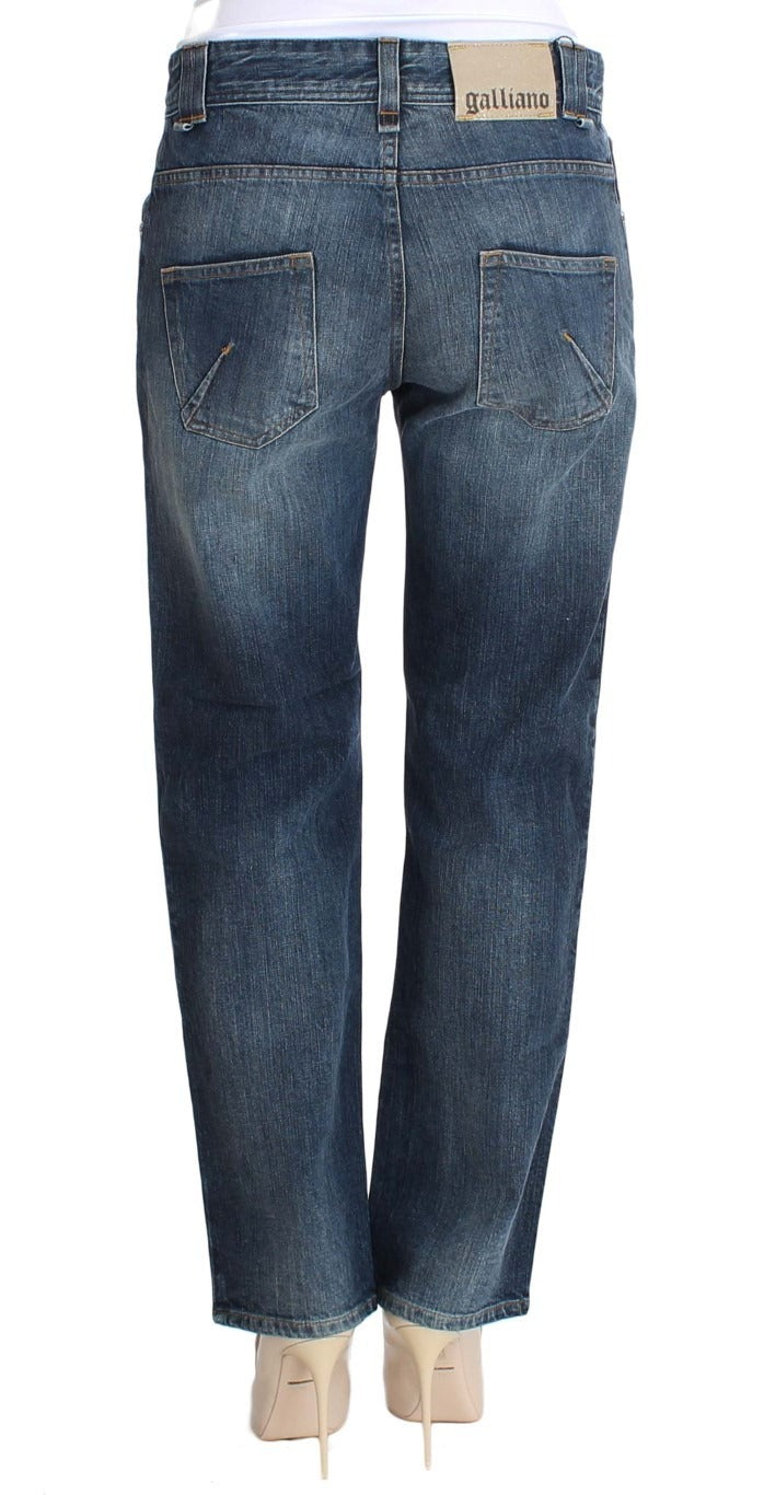 Jean en Denim Stretch Relaxed Fit John Galliano Blue Wash