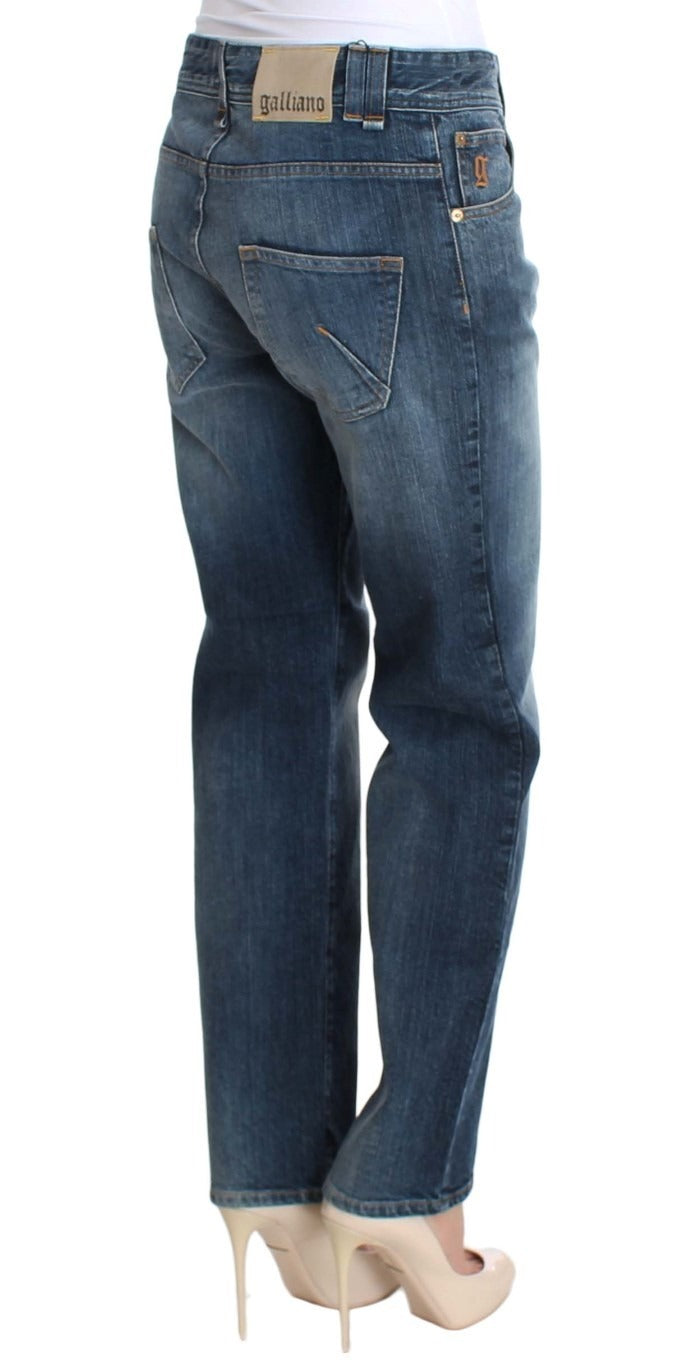 Jean en Denim Stretch Relaxed Fit John Galliano Blue Wash