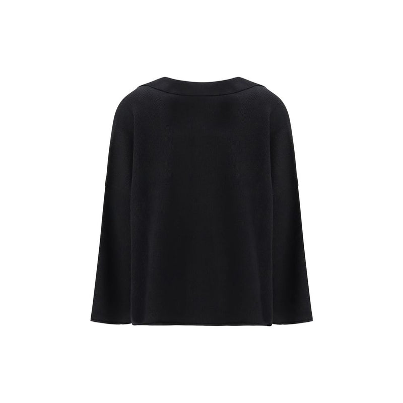 Pull en Cachemire Noir Alanui avec Col Polo