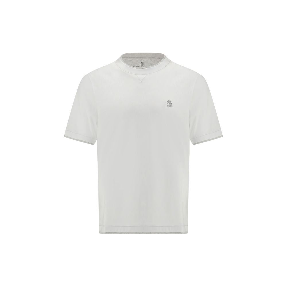Brunello Cucinelli White Cotton T-Shirt - SS26