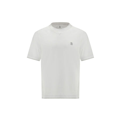 Brunello Cucinelli White Cotton T-Shirt - SS26