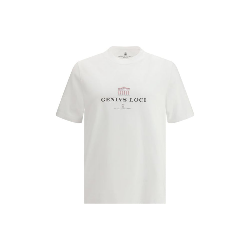Brunello Cucinelli White Cotton T-Shirt - SS26