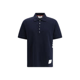 Polo en Coton Bleu Thom Browne - Élégance et Style