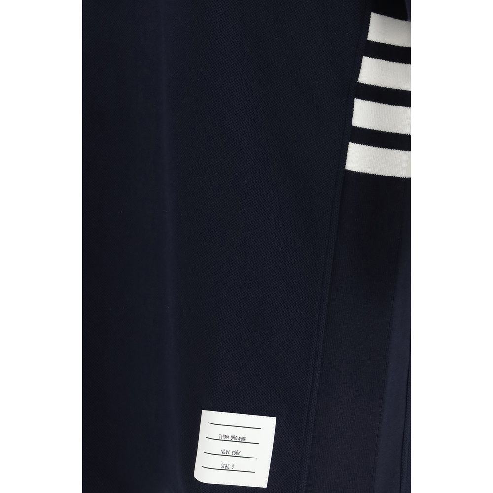 Polo en Coton Bleu Thom Browne - Élégance et Style