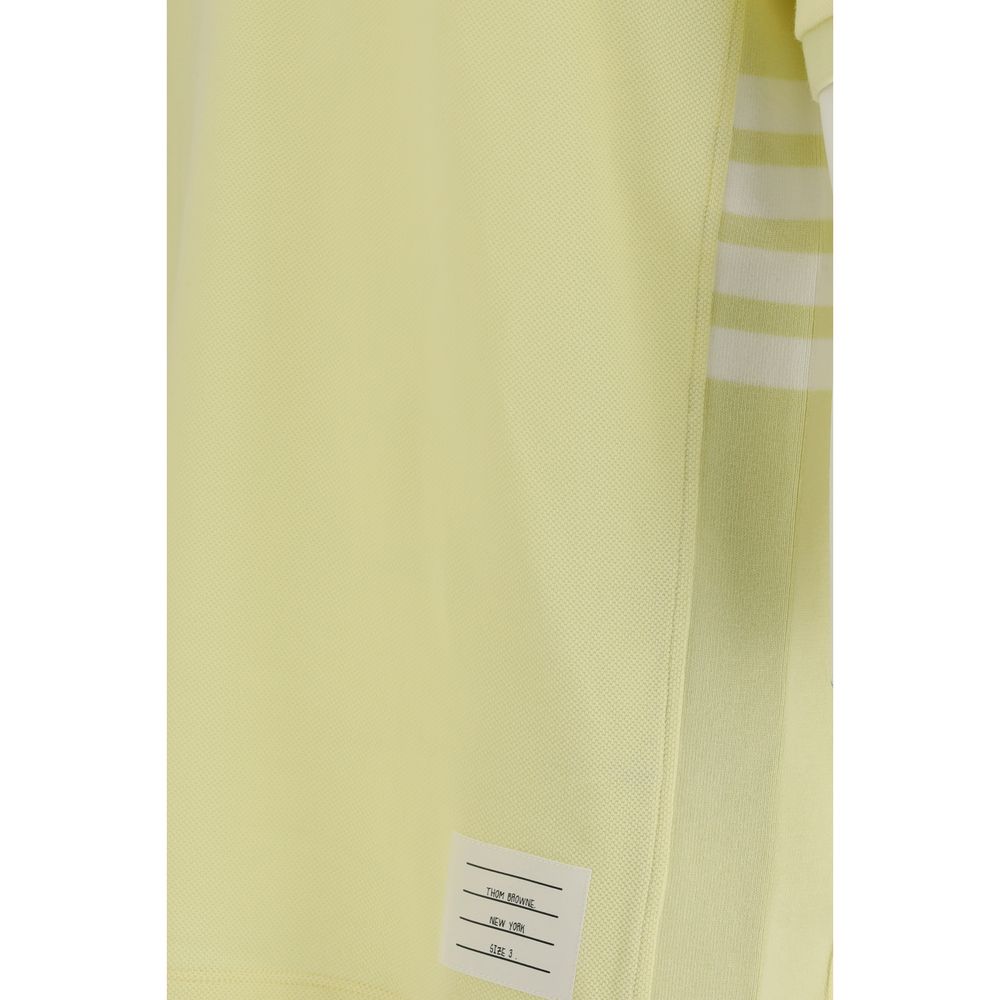 Polo Shirt en Coton Jaune Thom Browne