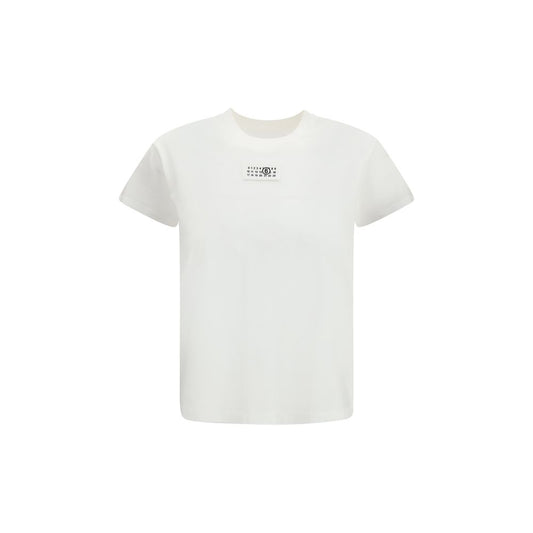 T-shirt en coton blanc MM6