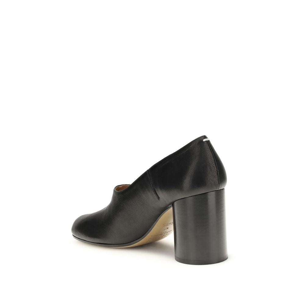 Margiela Zwarte Kalfsleren Bos Taurus Plateau Pumps