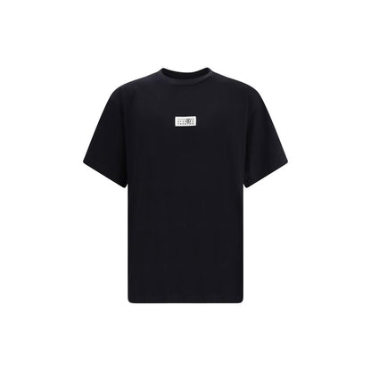 T-shirt en coton noir MM6