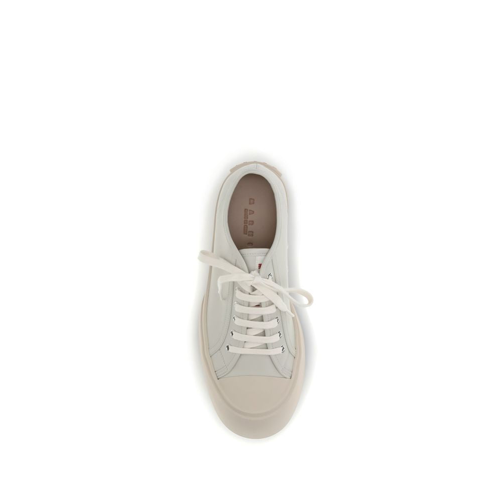 Marni White Napa Leather Pablo Sneakers - Élégance et Confort