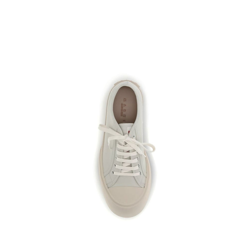 Marni White Napa Leather Pablo Sneakers - Élégance et Confort