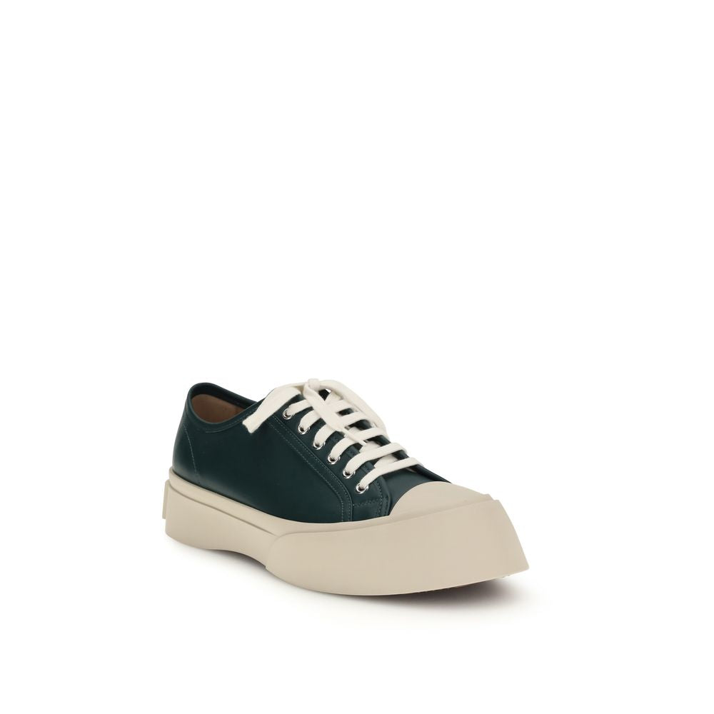 Marni Black Napa Leather Chunky Sneakers - Élégance et Confort