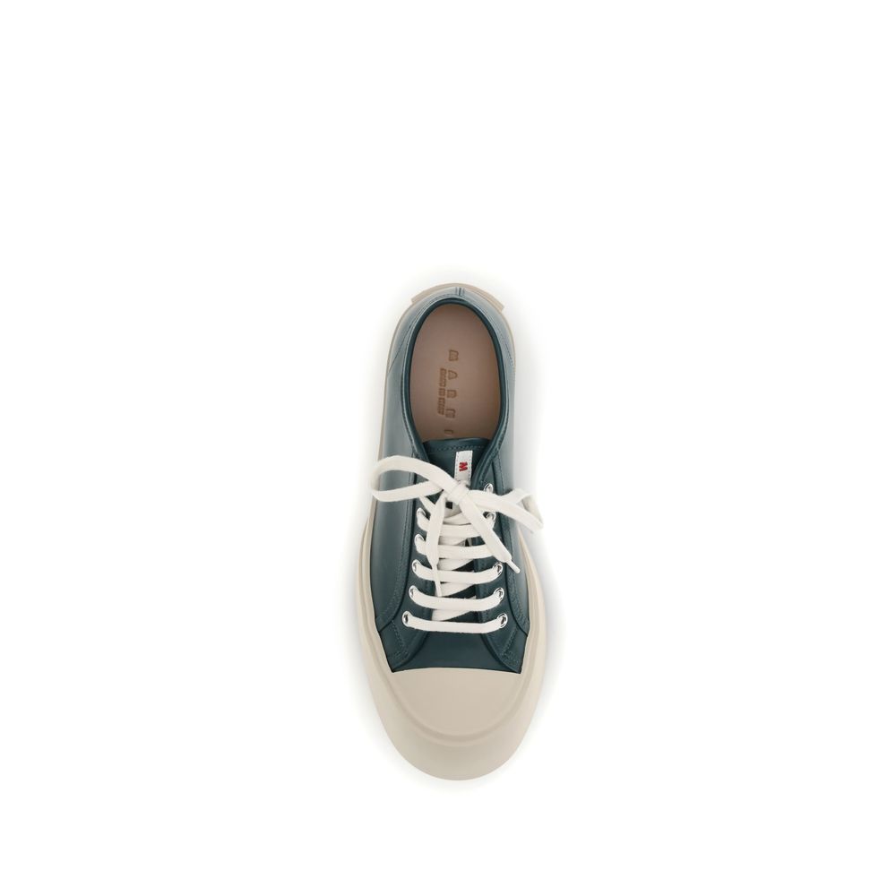 Marni Black Napa Leather Chunky Sneakers - Élégance et Confort