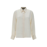 Fendi White Silk Pattern Shirt - SS26 Collection