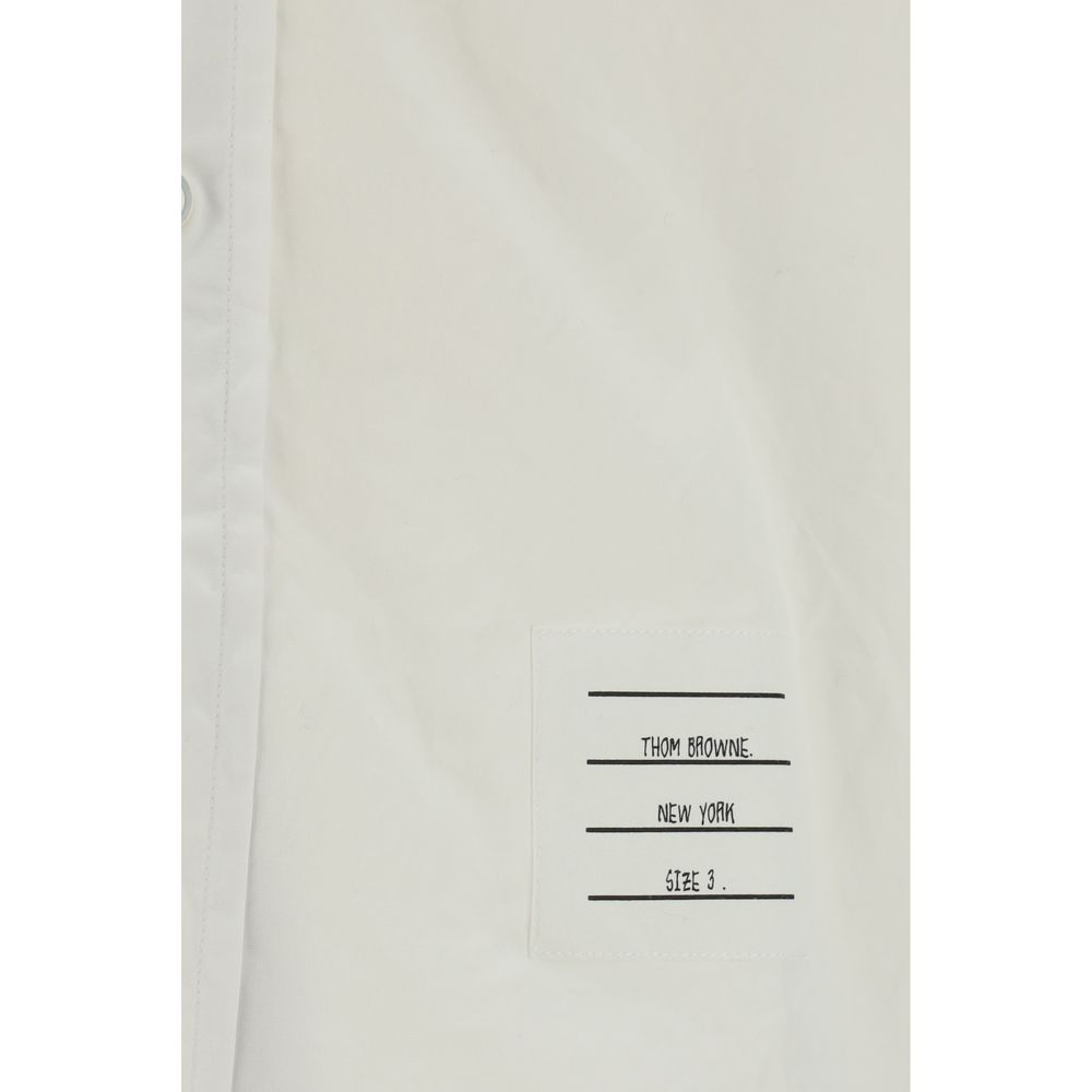 Chemise en Coton Blanche Thom Browne - Modèle Classique