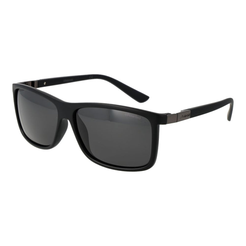 Polaroid Black Plastic Sunglasses - Polarized Rectangle Frame