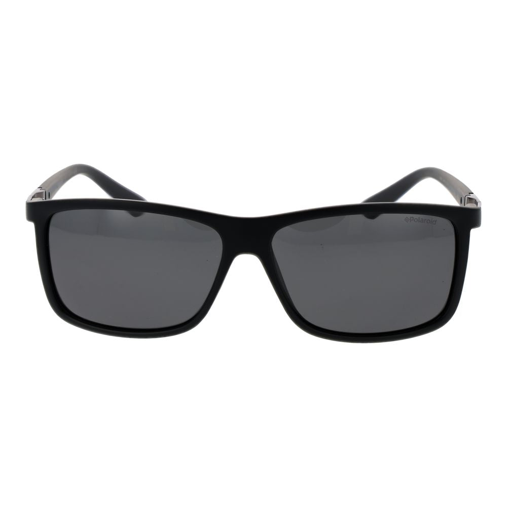 Lunettes de soleil Polaroid noires en plastique