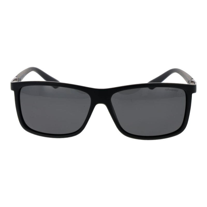 Polaroid Black Plastic Sunglasses - Polarized Rectangle Frame
