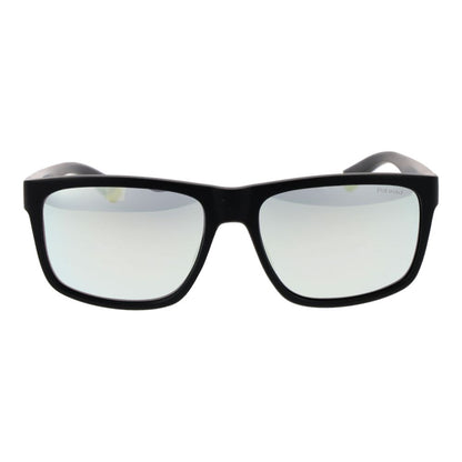 Lunettes de soleil Polaroid en plastique noir