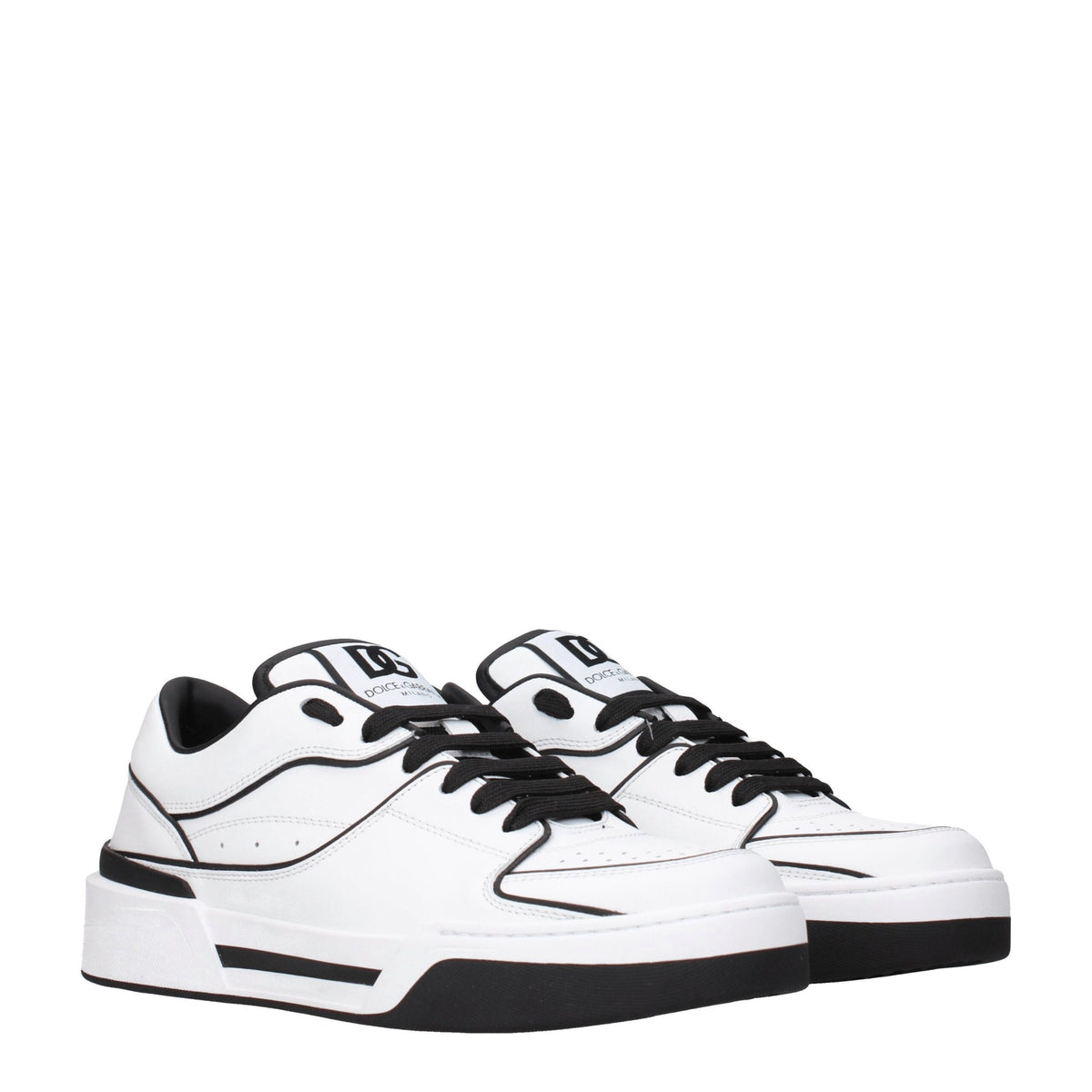 Dolce & Gabbana White Leather Sneakers for Men