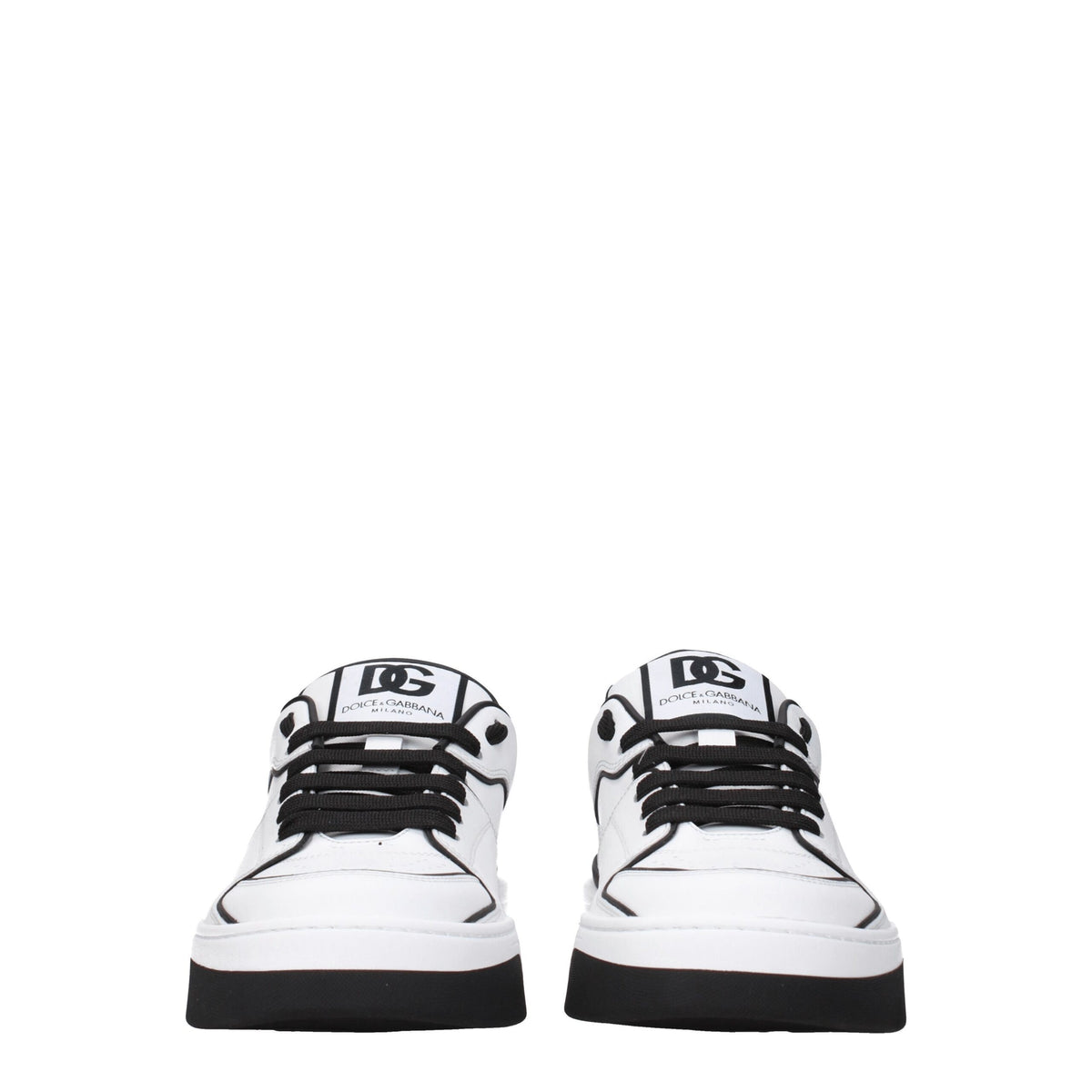 Dolce & Gabbana White Leather Sneakers for Men
