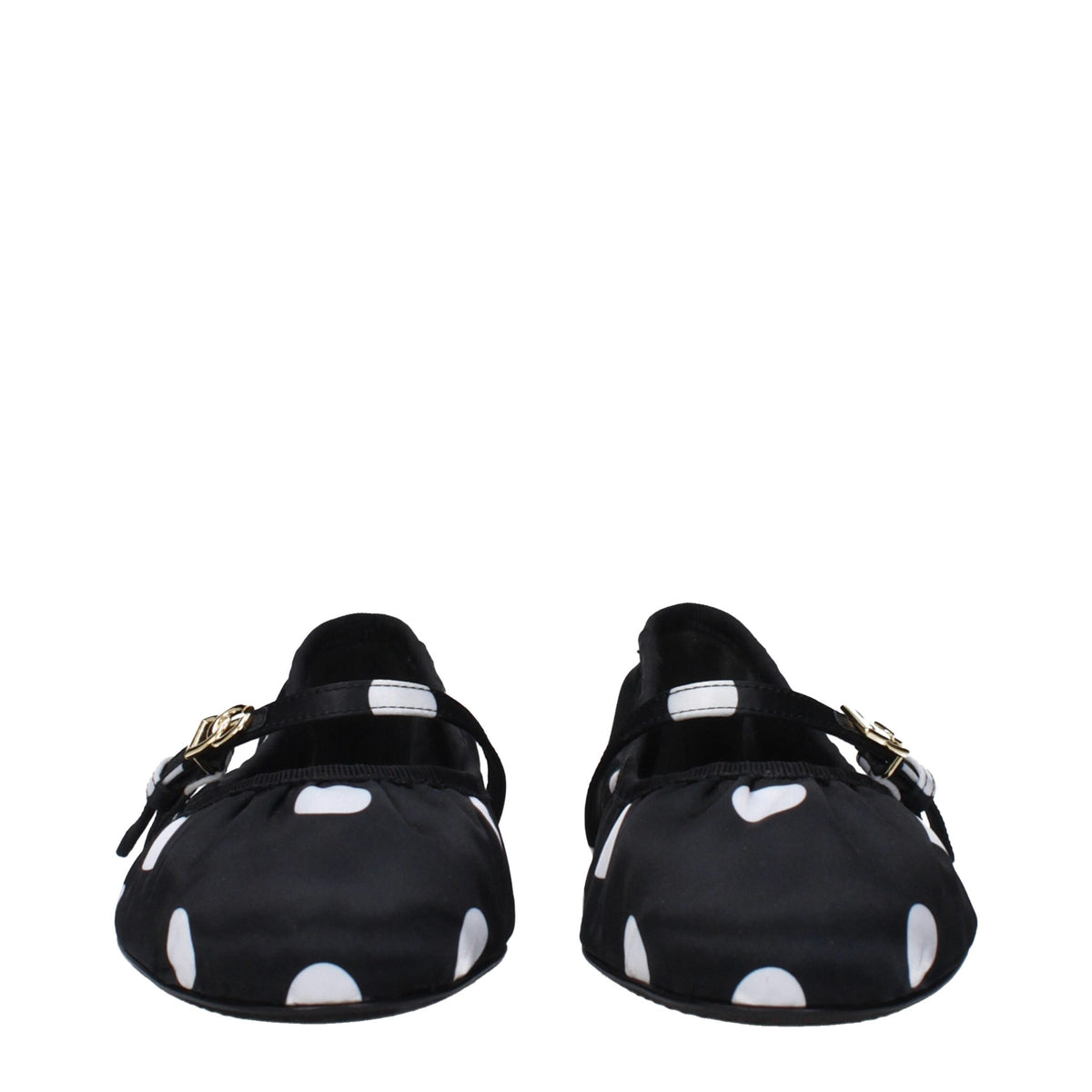 Dolce & Gabbana Black Fabric Ballet Flats - Élégance et Confort